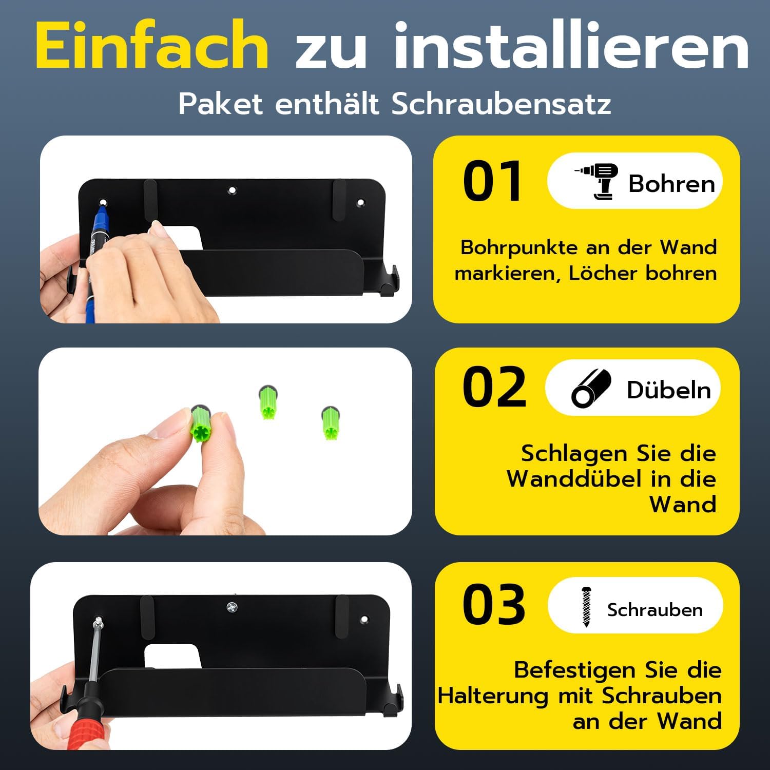Thumbnail 4 de Wigearss Wandhalterung aus Metall für Nintendo Switch 2 – stabile Lösung mit JoyCon-Haken und Pro Controller Halter