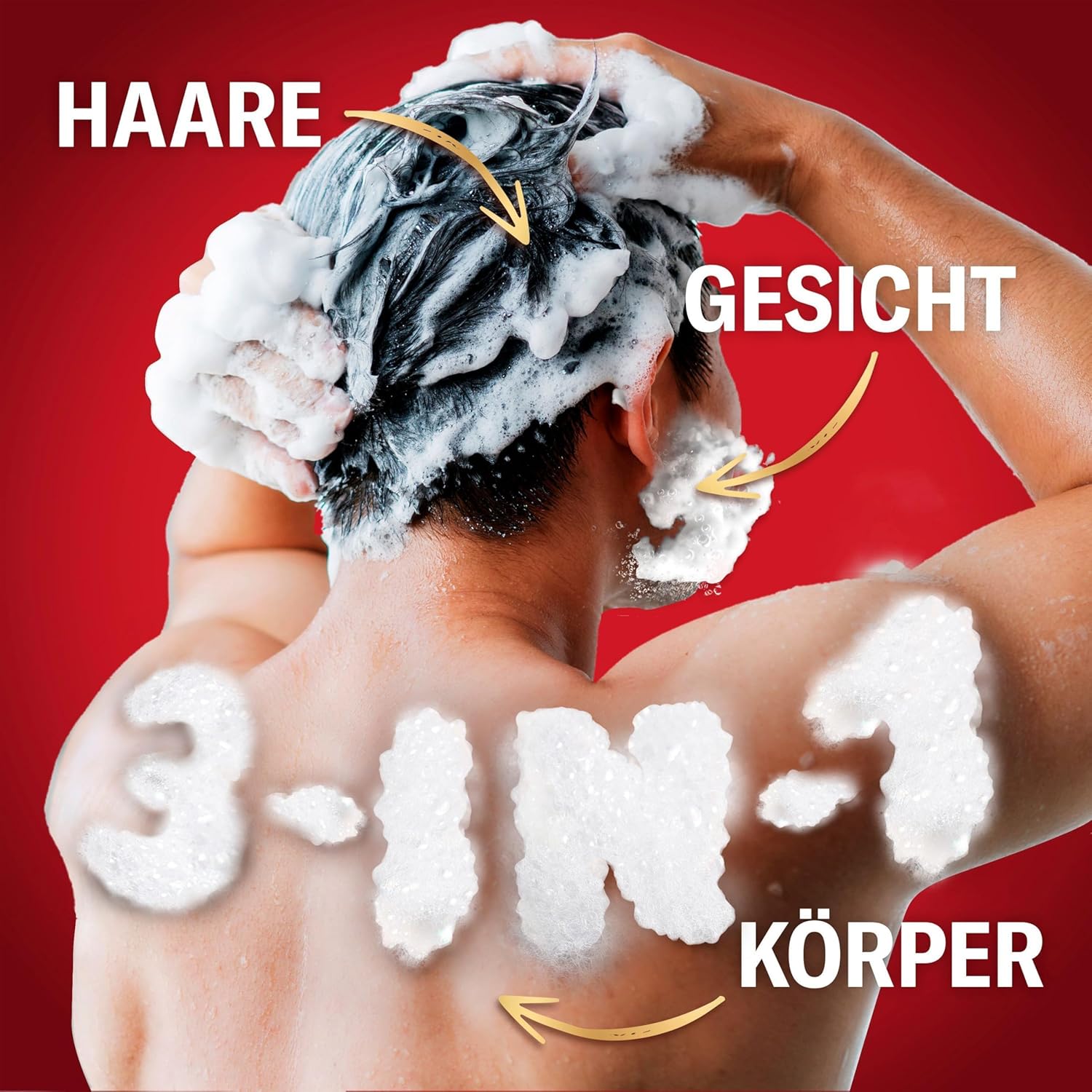 Detalle de Old Spice Captain 3-in-1 Duschgel für Haar, Gesicht und Körper (1000 ml) – langanhaltende Frische