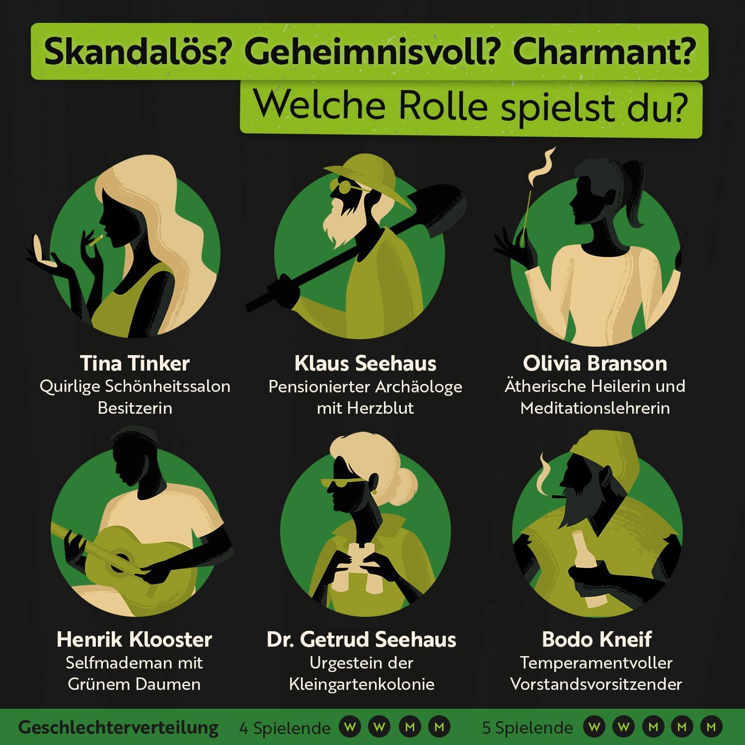 Detalle de Gourmet Criminelle® Krimidinner für zuhause – Mordfall mit Gartenzwerg, Spiel für 4–6 Personen ab 16 Jahren