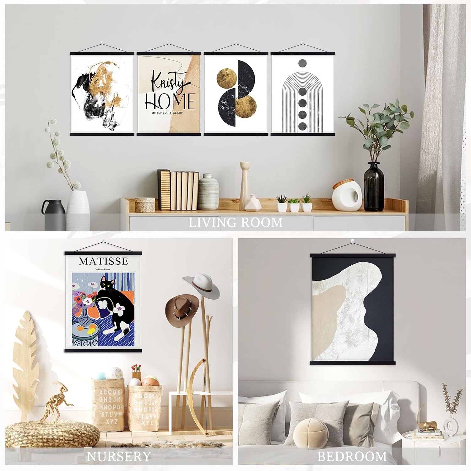 Thumbnail 5 de Benjia 4 Pack A0 Poster Frame Frames 84x59