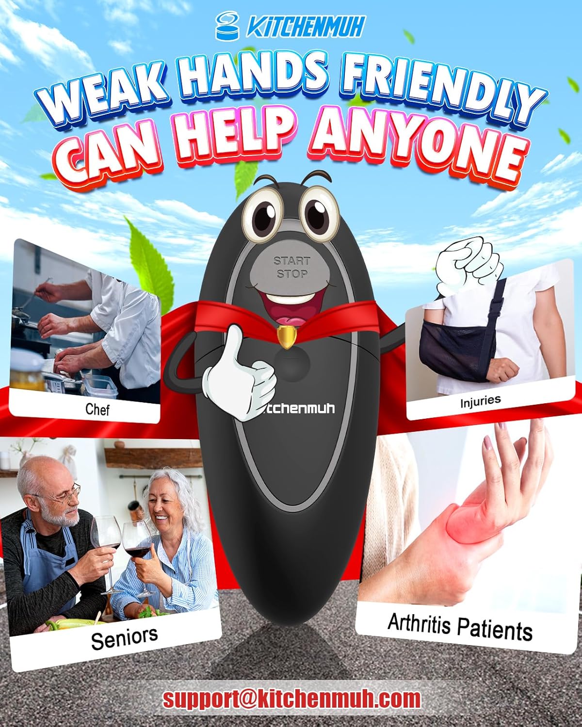 Thumbnail 6 de One Touch Electric Can Opener for Seniors