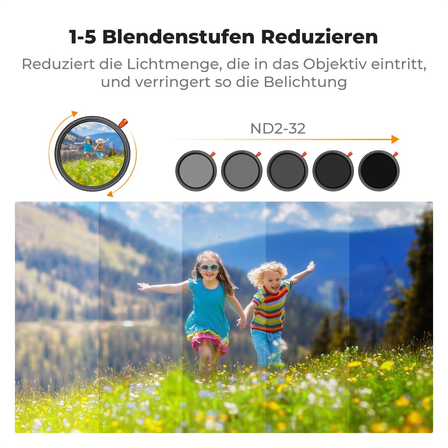 Detalle 1 de K&F CONCEPT 3-in-1 Filter 49 mm mit 28 Schichten