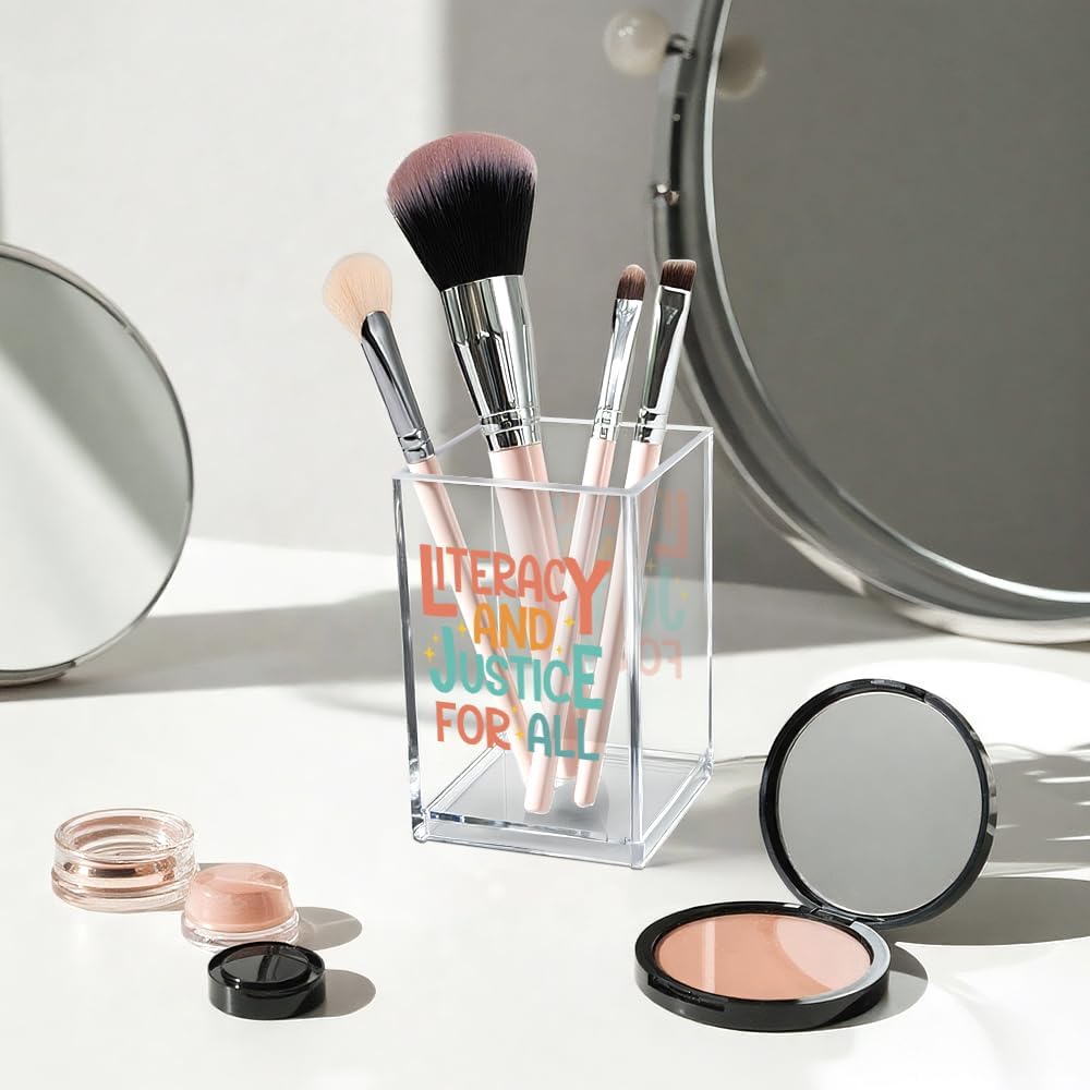 Thumbnail 2 de Vgrti Acrylic Cosmetic Pencil Holder, 2.5 x 2.5 x 4 Inches
