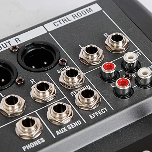 Detalle de Depusheng DA12: consola mezcladora de sonido estéreo profesional de 12 canales con Bluetooth y USB