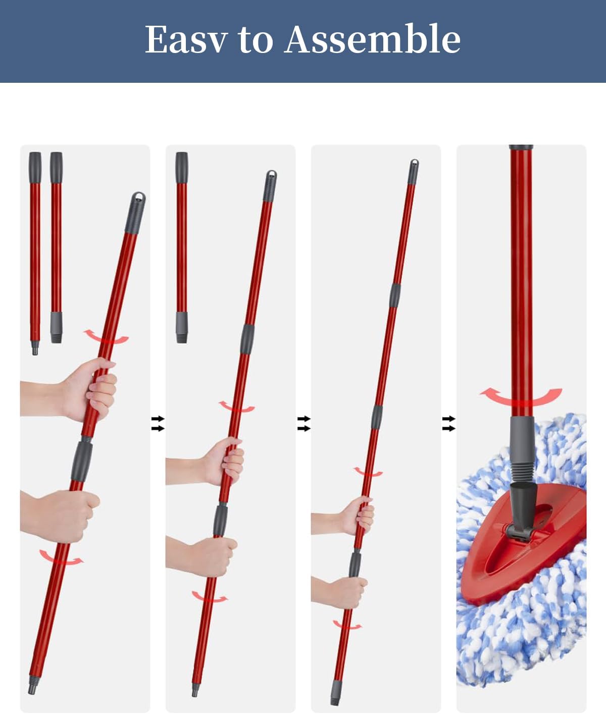 Thumbnail 2 de Vileda EasyWring Replacement Mop Handle 32–58in