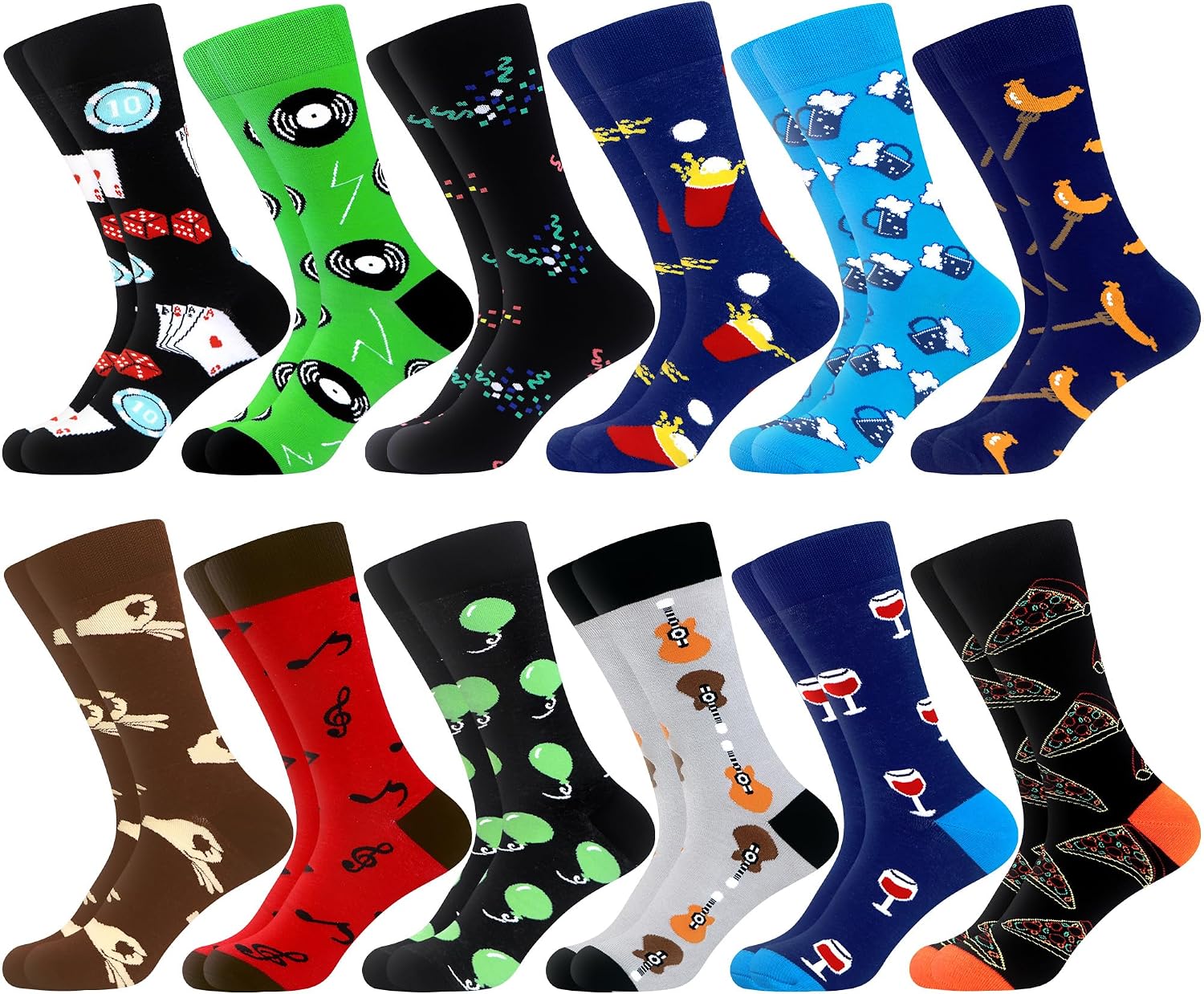 Thumbnail 5 de WeciBor 12 Paar Bunte Socken