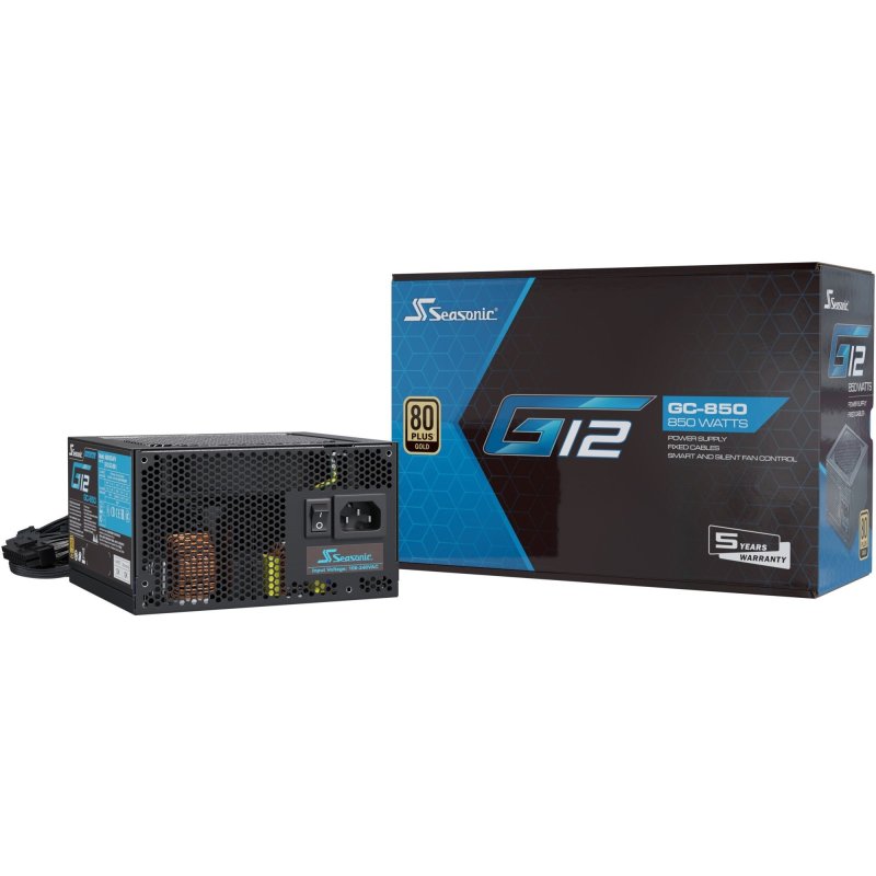 Detalle de Seasonic G12 GC-850 850W 80 Plus Gold: eficiencia constante y silenciosa para PC de gama media