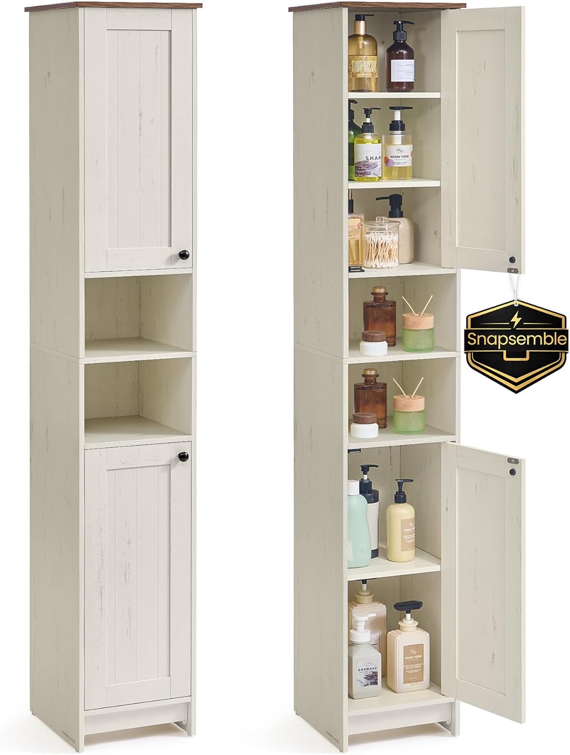 Detalle de SONGMICS Bathroom Storage Cabinet, 67-Inch Tall