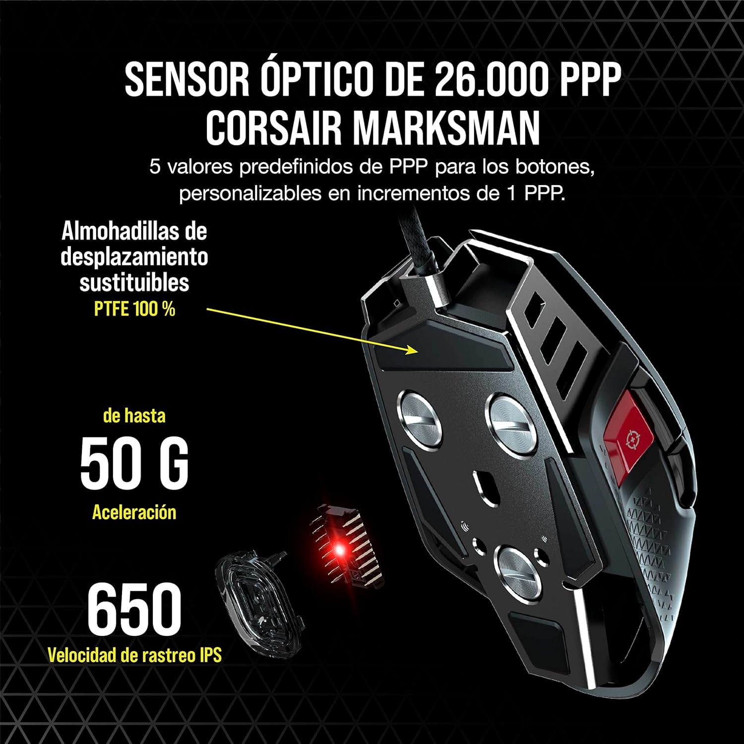Thumbnail 3 de Corsair M65 RGB ULTRA: Ratón Gaming FPS Con Sintonización