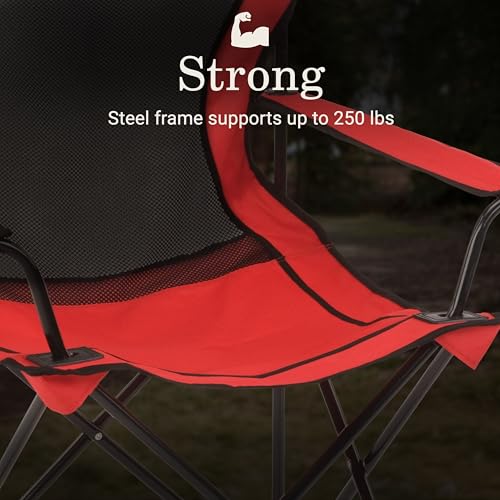 Thumbnail 1 de Coleman Broadband Mesh Quad Camping Chair with Carry Bag & Cup Holder