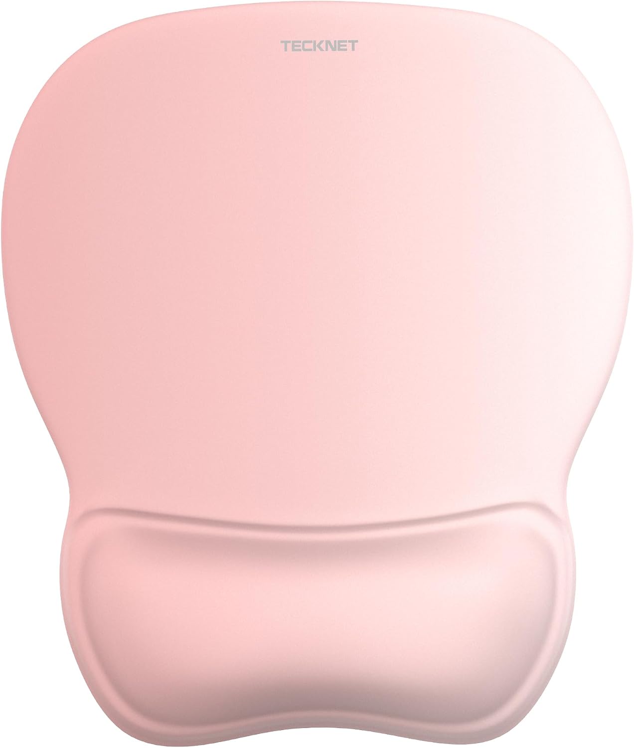 Detalle de TECKNET Gel Ergonomic Mouse Pad with Wrist Rest, Pink, Non-Slip PU Base