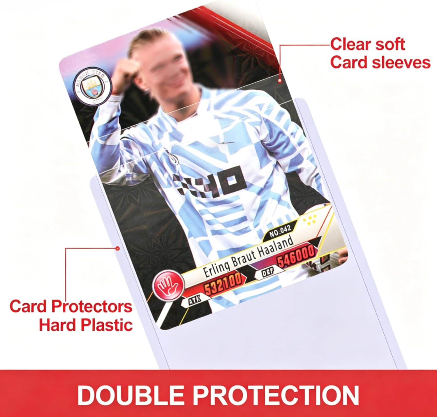 Detalle de 400 Card Sleeves Top Loaders (3" x 4") + Soft Sleeves for Trading Cards, Hard PVC Protectors
