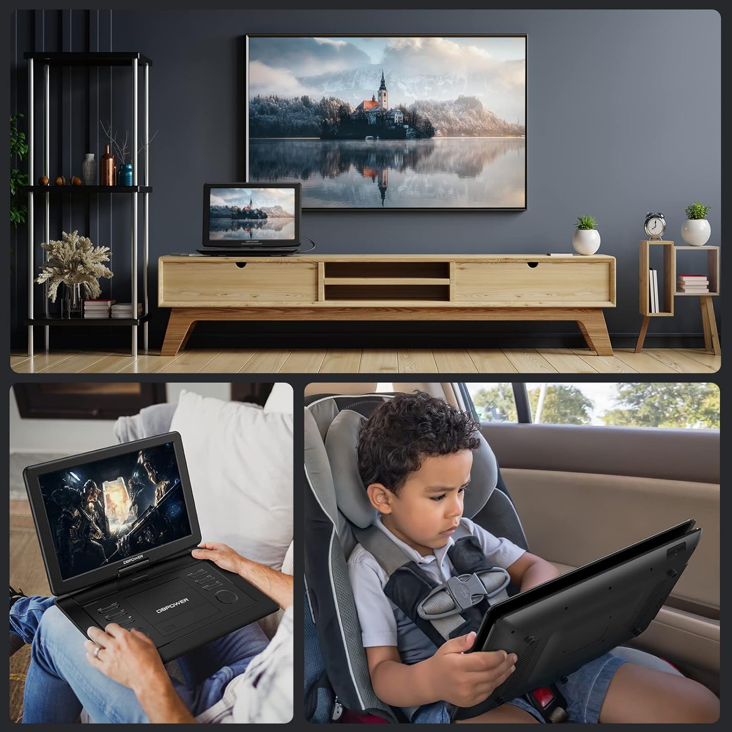 Thumbnail 6 de DBPOWER Portable DVD Player 17.9 inch