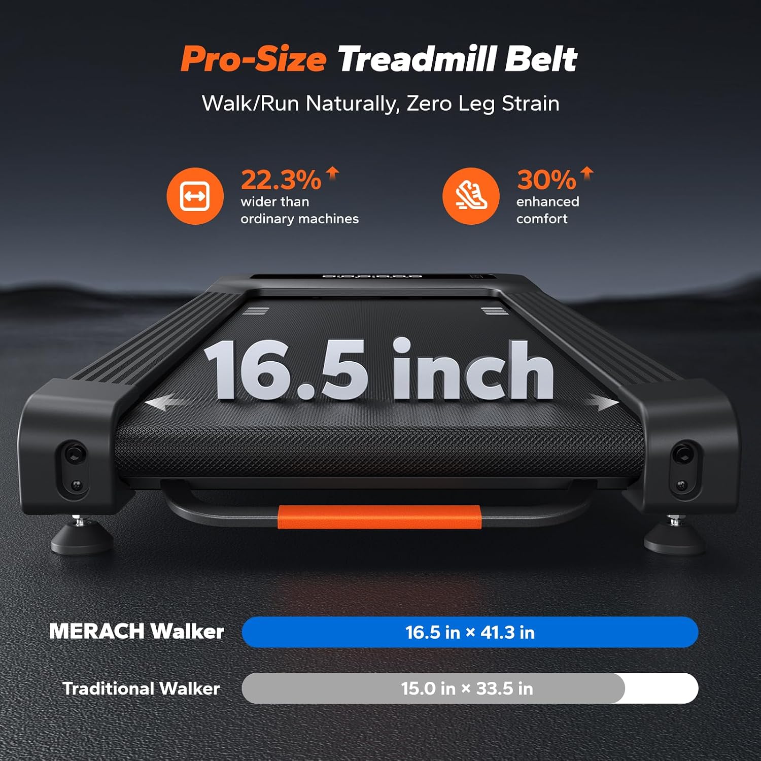Detalle 1 de MERACH W50 Walking Pad Treadmill with 12% Auto Incline and 3.5 HP Motor