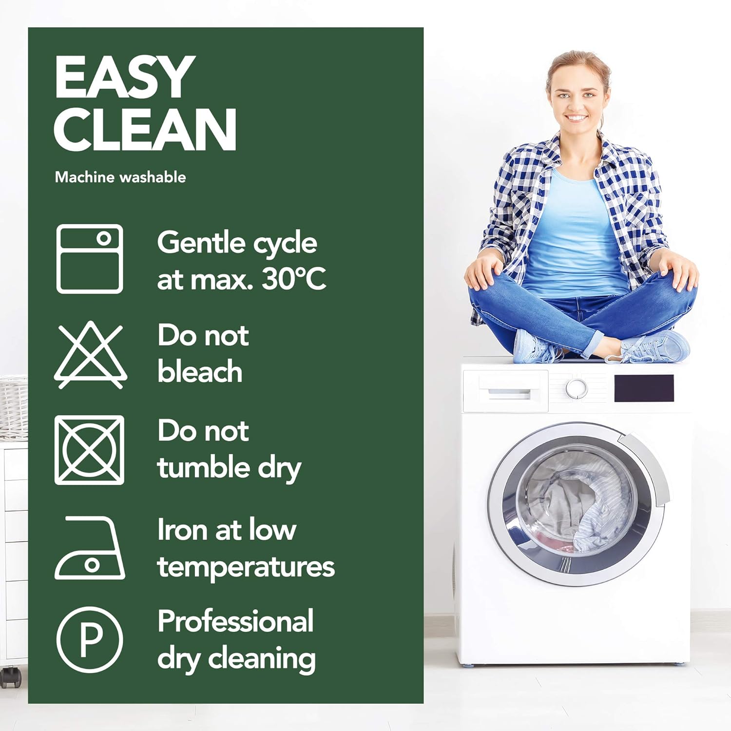 Thumbnail 6 de Deconovo Cortinas Térmicas Aislantes 2 Piezas 140x160 Verde