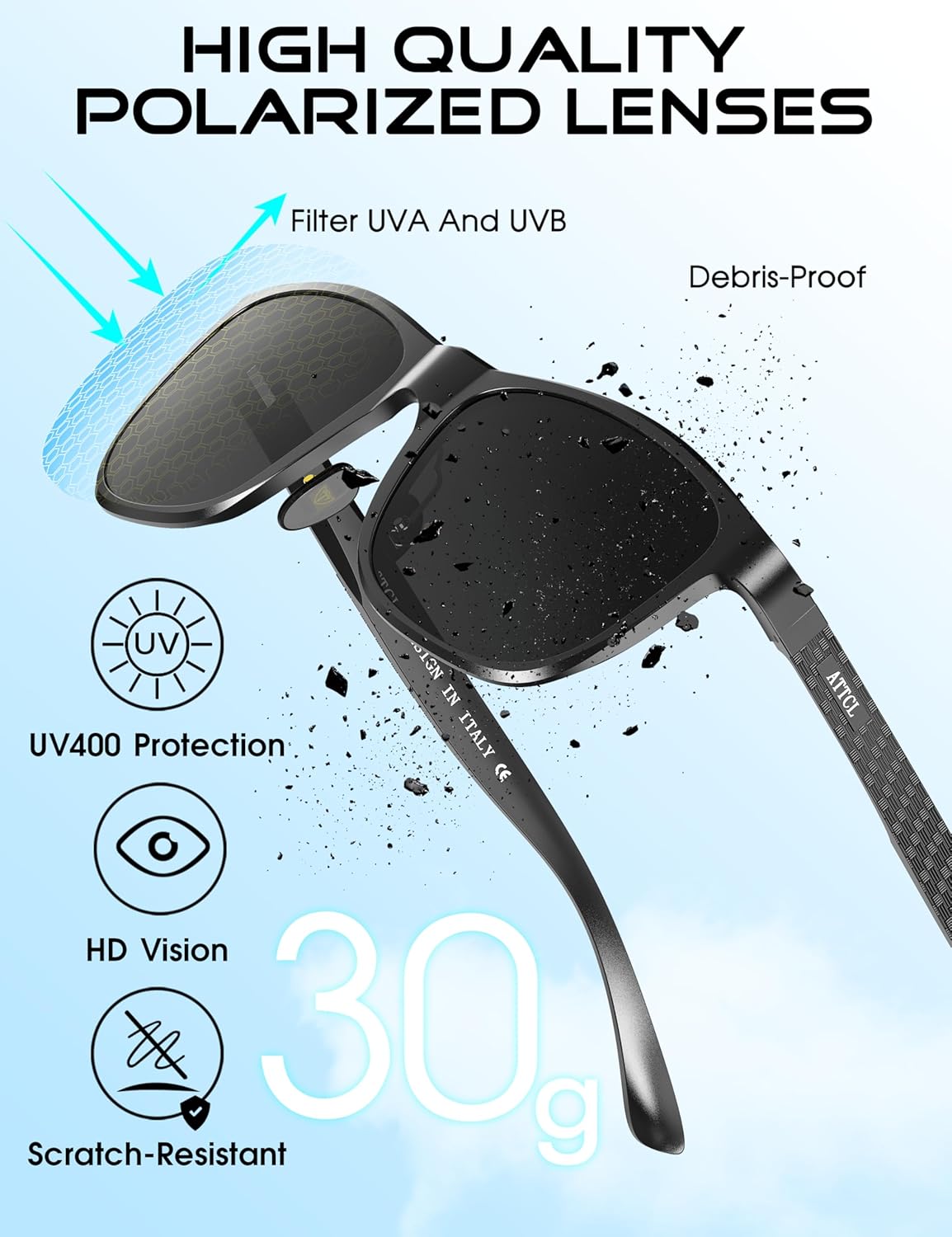 Detalle de Polarised UV400 driving sunglasses