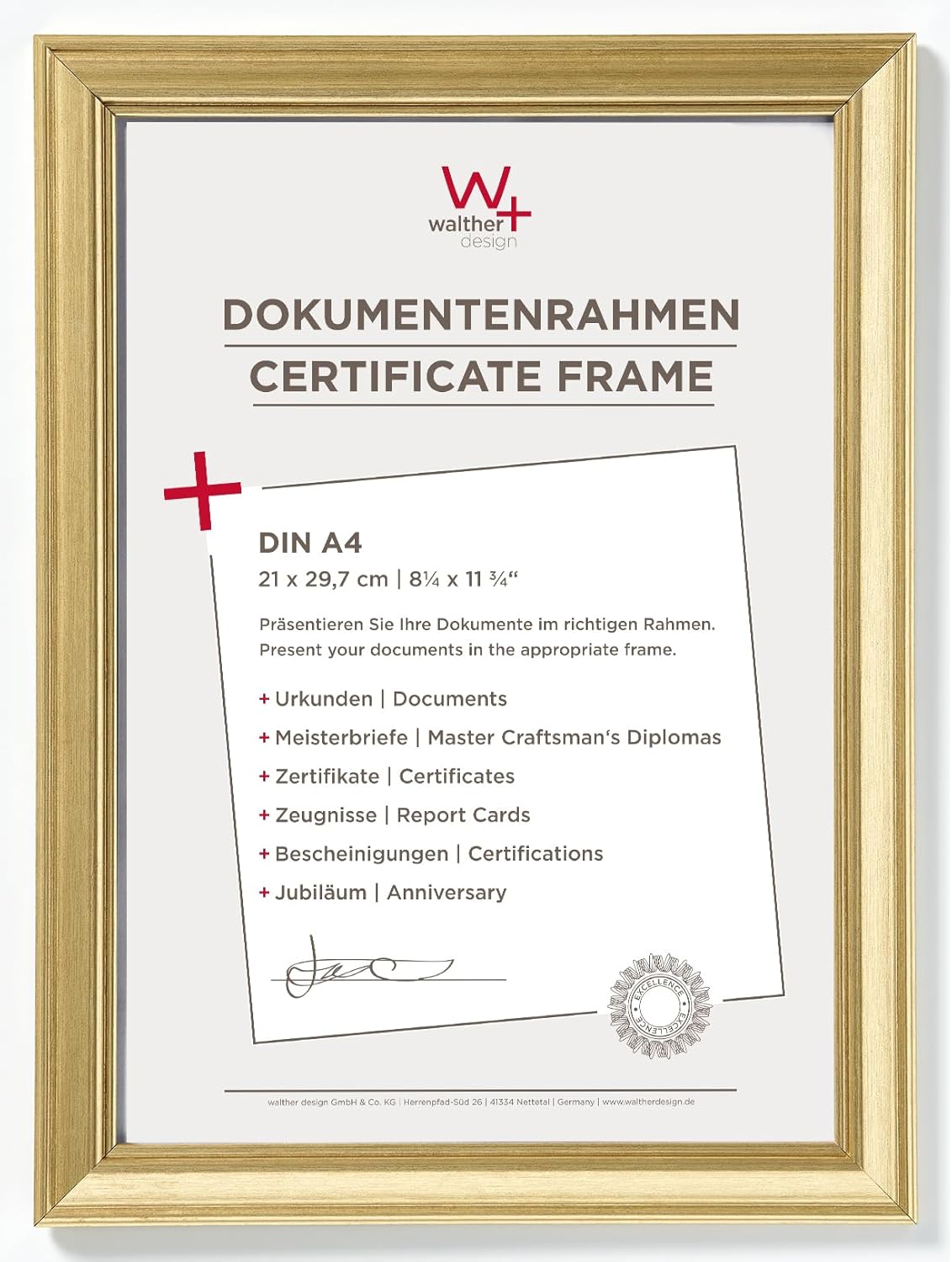 Thumbnail 6 de Walther Design steel picture frame (15 x 20 cm) Lounge Design Frame JA520D