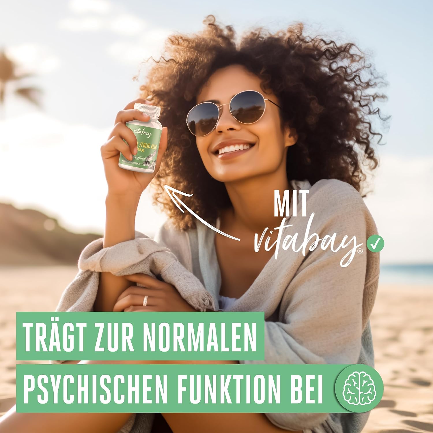 Detalle 2 de Vitabay Folsäure 1000 mcg Tabletten 💊