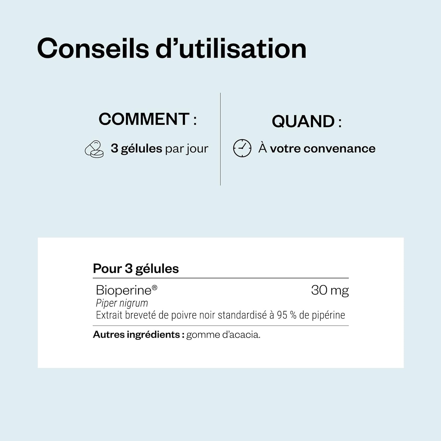 Thumbnail 5 de Bioperine - Extrait de Poivre Noir standardisé 95% de pipérine pour améliorer la biodisponibilité