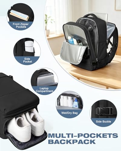 Thumbnail 7 de SZLX Mochila de Vacío para equipaje de cabina con bomba integrada – diseño compacto para Ryanair y más