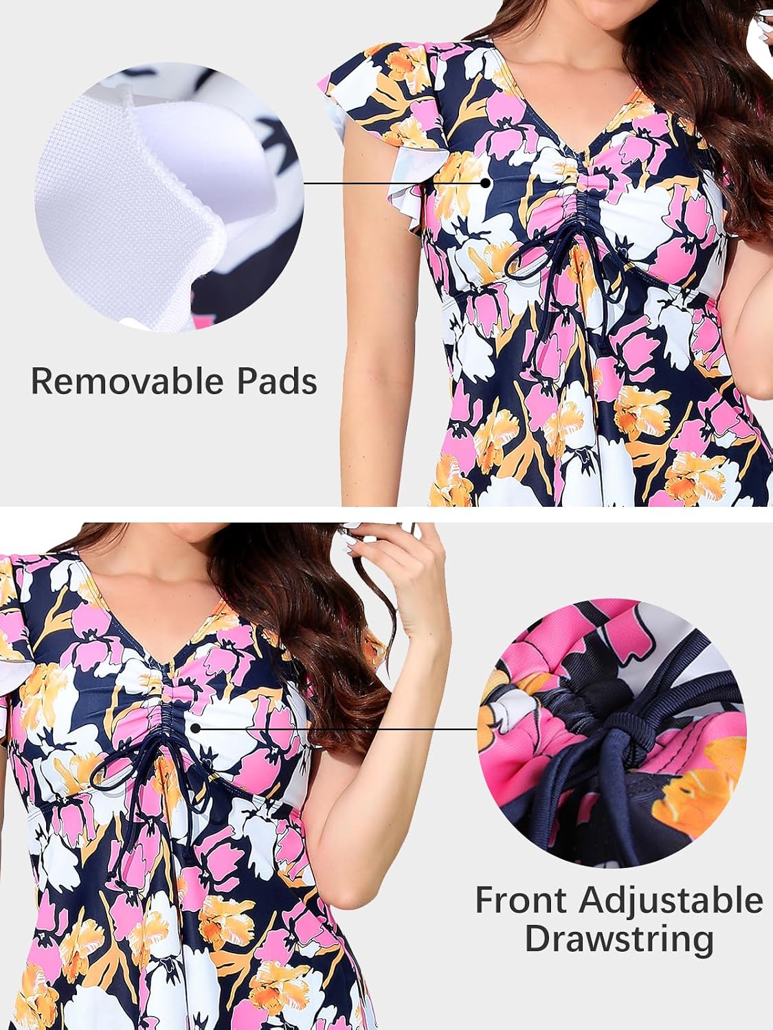 Thumbnail 6 de Ecupper tankini femme 2 pièces Push Up