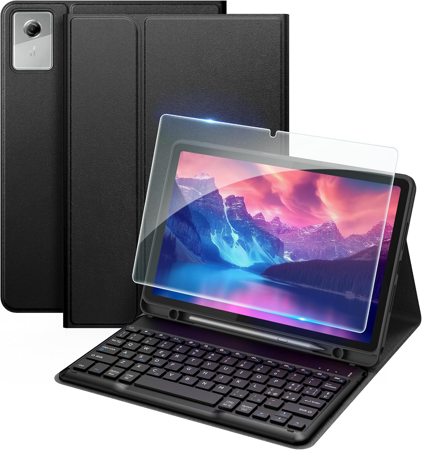 Detalle de EasyAcc Cover per tastiera compatibile con Lenovo Idea Tab 11" (2025) TB-336ZU/TB-336FU con pellicola protettiva e custodia rimovibile
