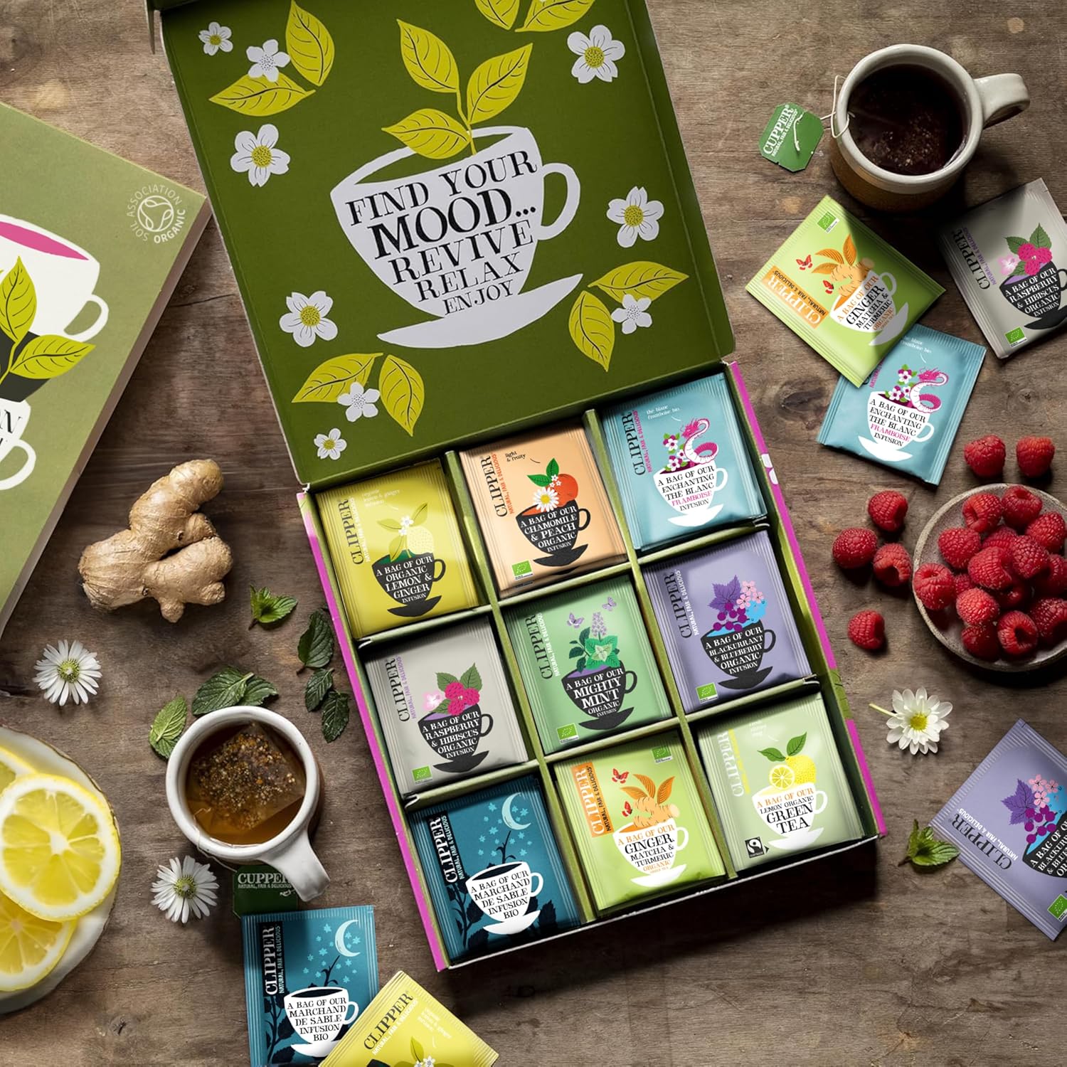 Thumbnail 6 de Clipper Coffret Découverte Infusions et Thés Bio – 9 Saveurs, 45 Sachets Non Blanchis