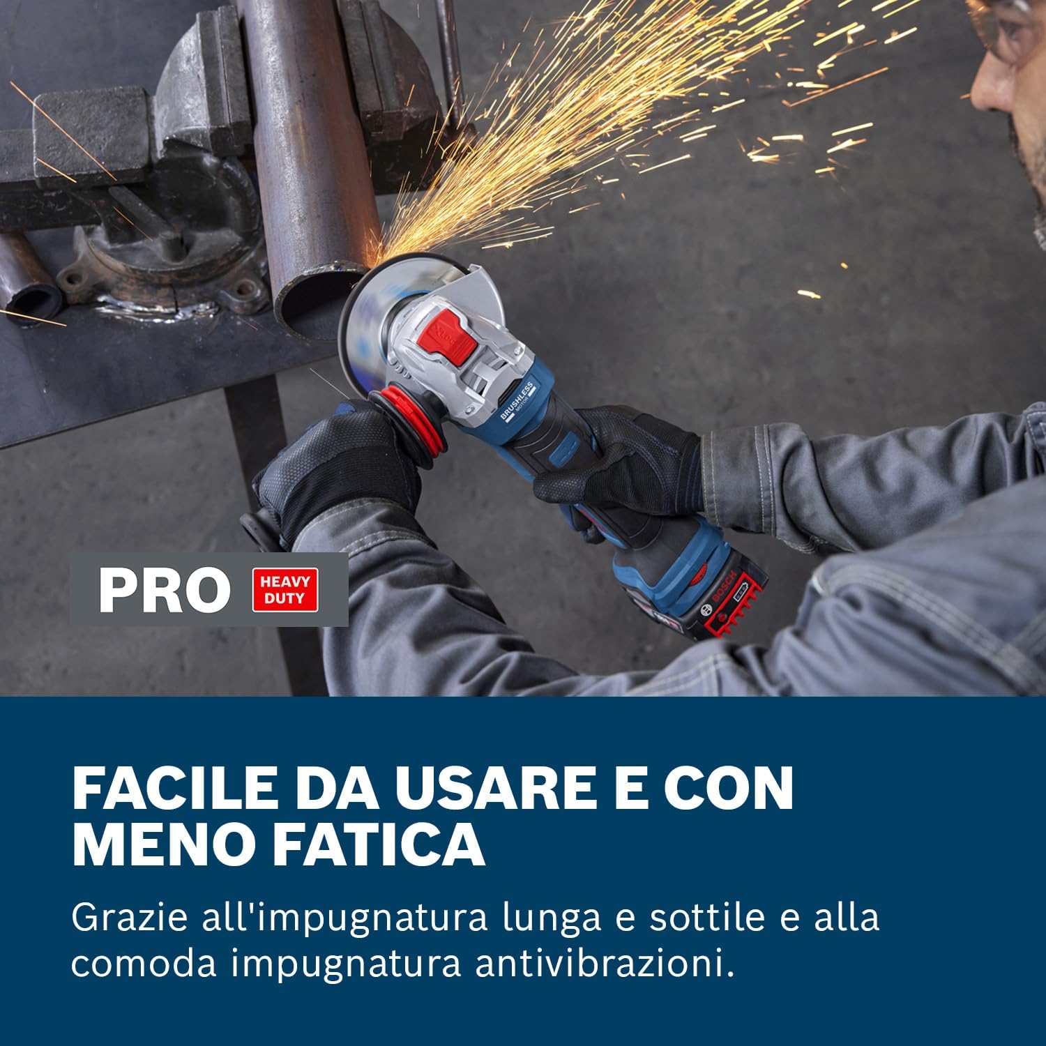 Detalle de Bosch PRO 18V System Smerigliatrice angolare a batteria GWX18V-11PS (incl. L-BOXX)