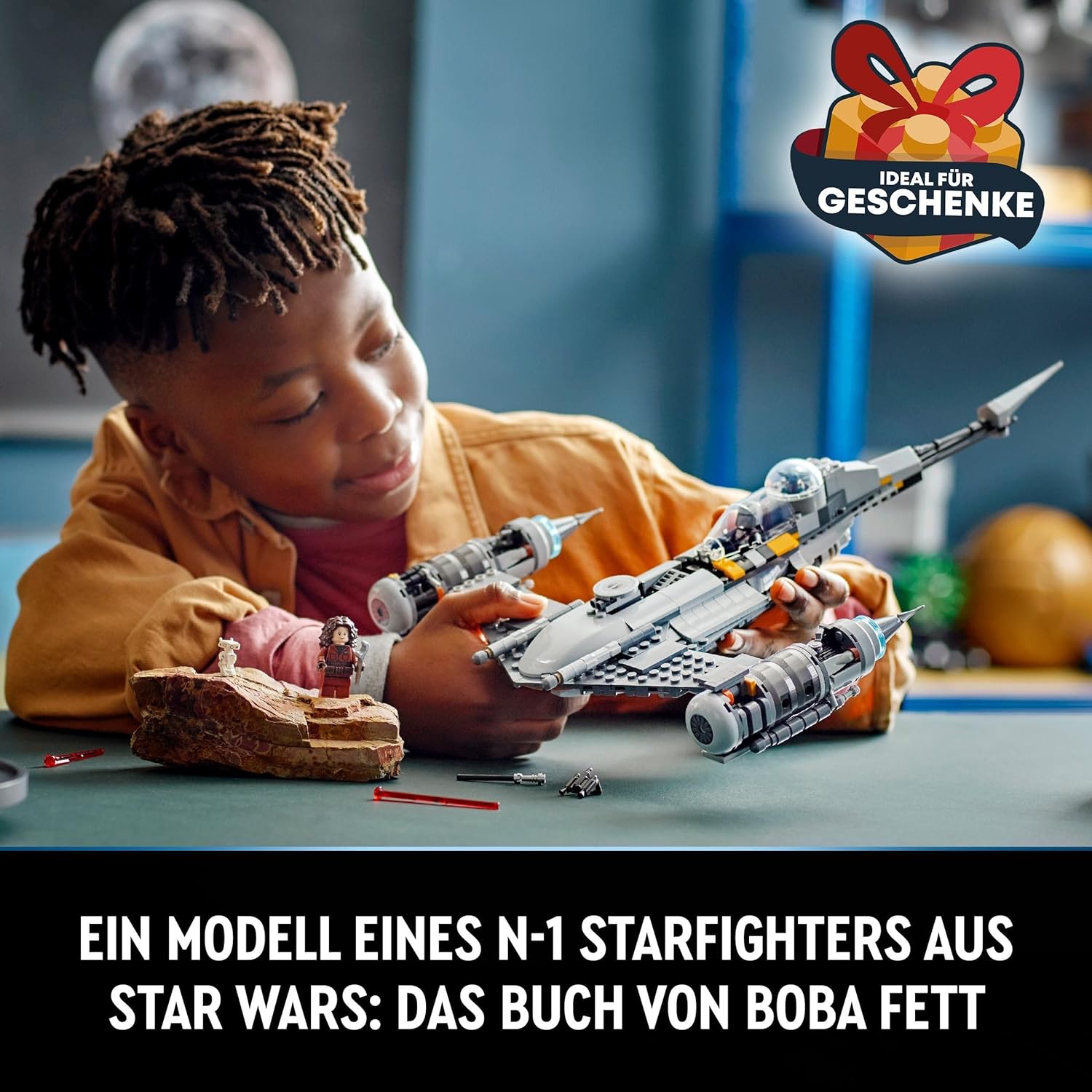 Thumbnail 1 de LEGO Star Wars N-1 Starfighter des Mandalorianers 75325 – Das Buch von Boba Fett