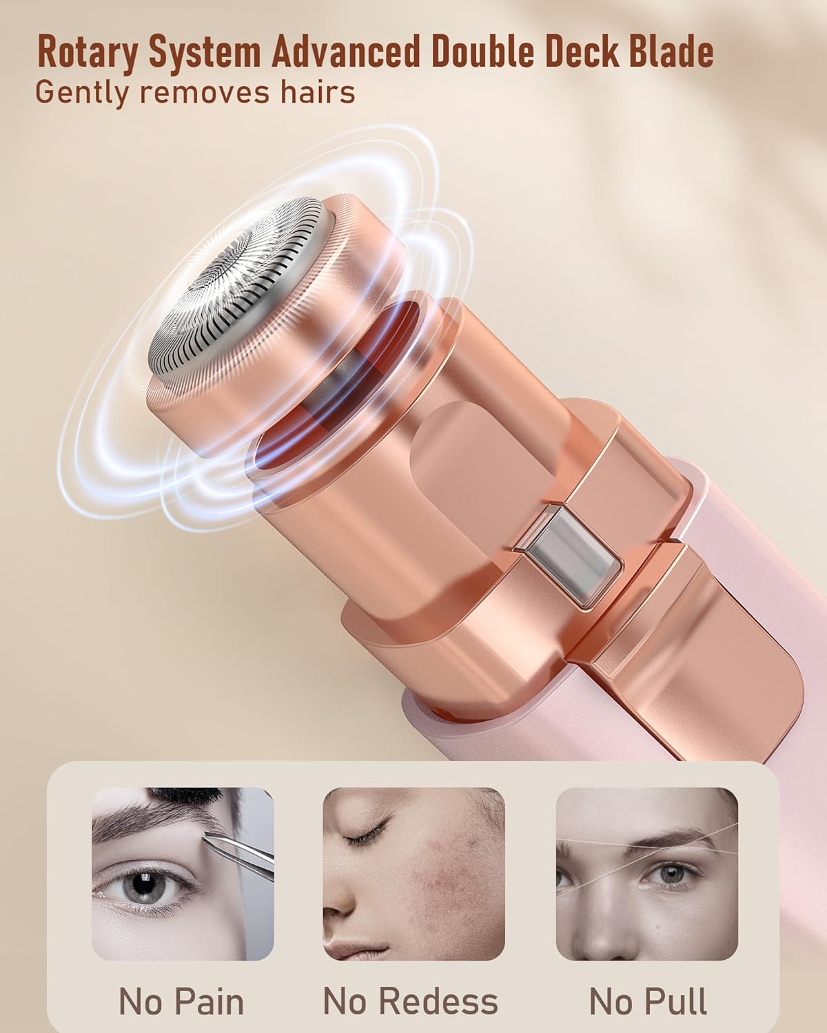 Thumbnail 2 de Eyebrow & Facial Hair Trimmer 2‑in‑1 for Women 🪒