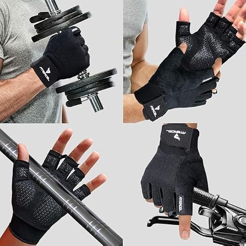 Detalle 2 de Atercel Guantes de entrenamiento unisex: agarre seguro y transpirables para levantamiento de pesas y gimnasio