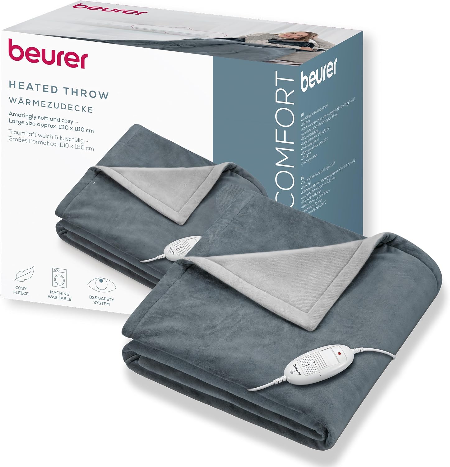 Detalle de Beurer HD 75 Coperta riscaldata 180x130 cm