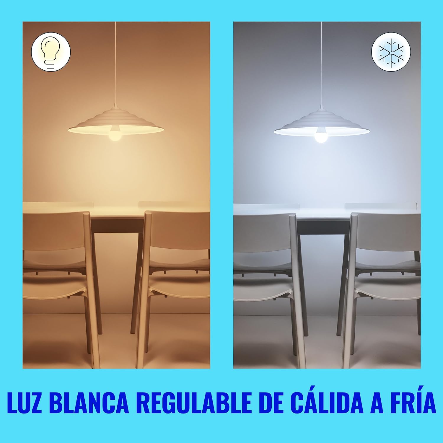 Thumbnail 5 de AMPOLLA LED AMZ WFB 60W A60 E27 827-65 TW 3CT/6