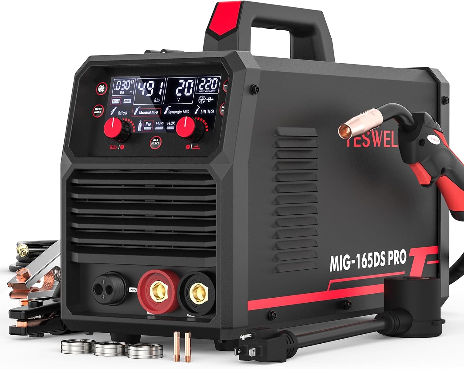 Detalle de YESWELDER MIG-165DS PRO 165A Welder