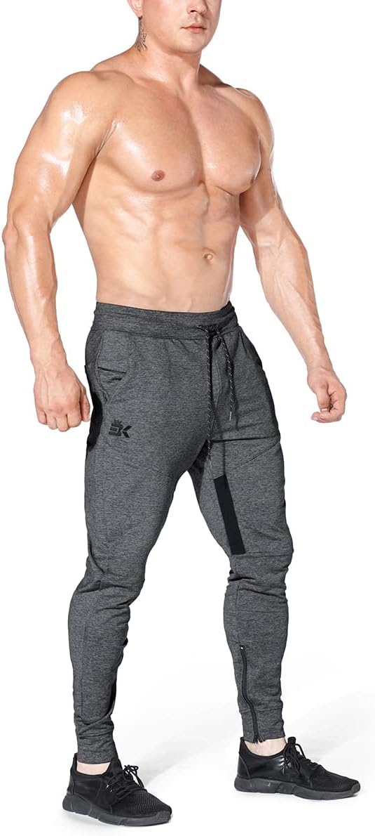 Detalle 2 de BROKIG Herren Jogginghose Baumwolle Sporthose Slim Fit