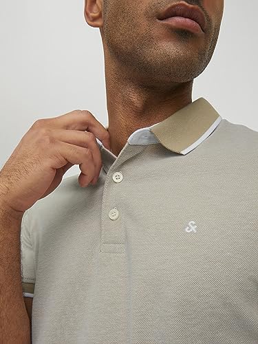 Thumbnail 5 de Jack & Jones Jjepaulos Polo Ss Noos para Hombre, Beige
