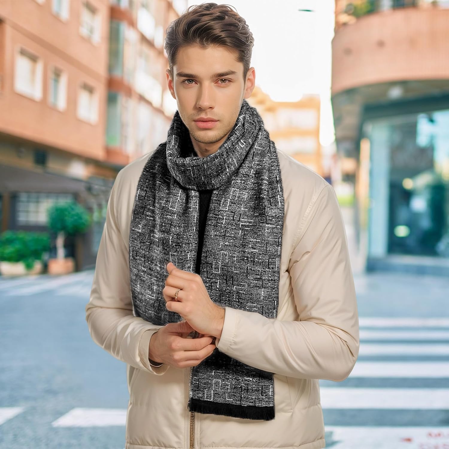 Detalle de Lamca Cashmere-Like Winter Scarf