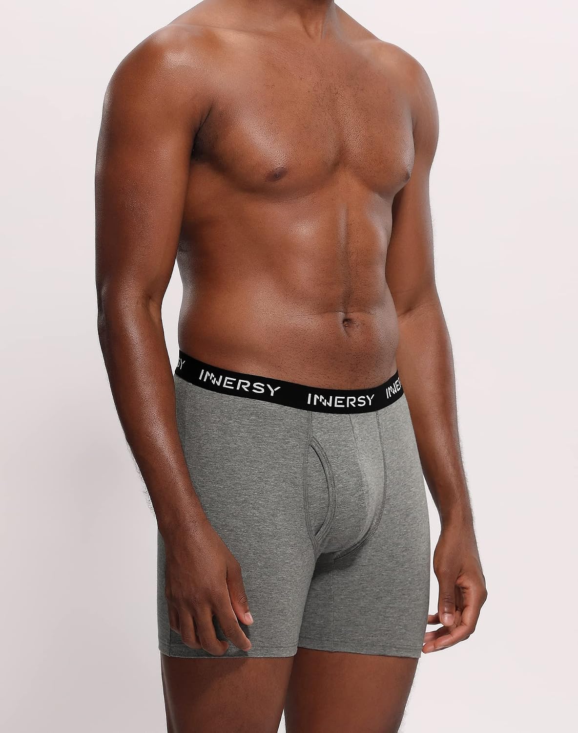 Detalle de INNERSY Mens Boxers Shorts Multipack Cotton Underpants with Fly – Pack of 4