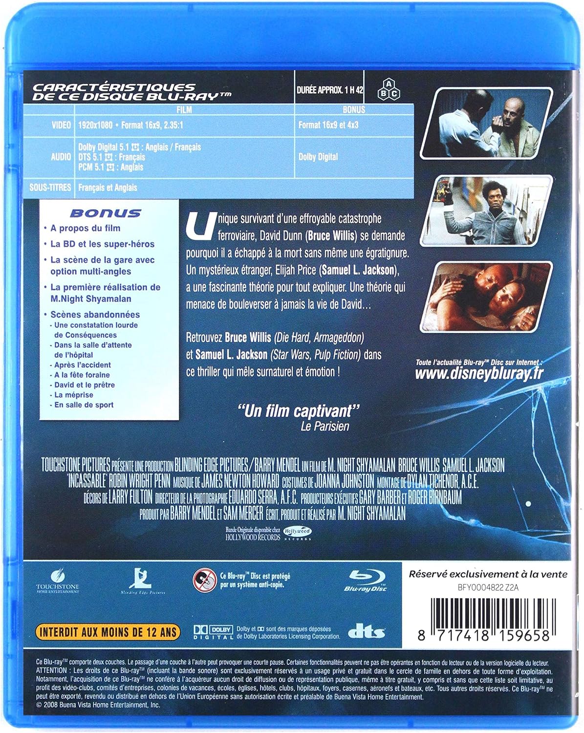 Thumbnail 1 de Disney Pixar Incassable Blu-ray