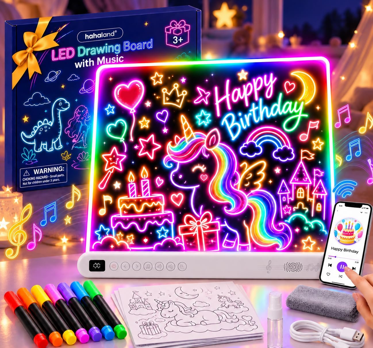 Detalle de hahaland LED drawing board, 16-inch
