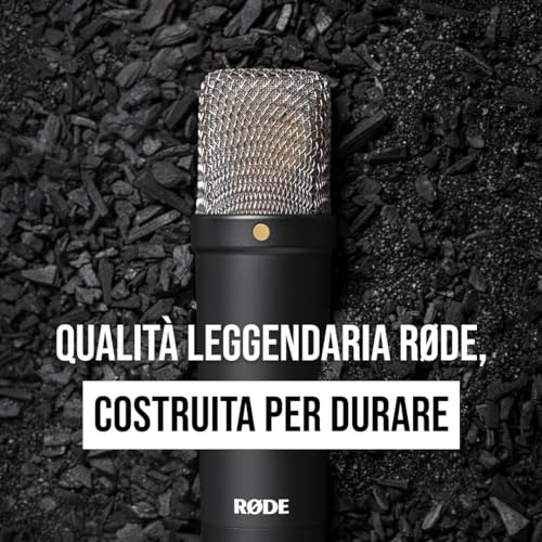 Detalle de RØDE NT1 Signature Series: microfono a condensatore a diaframma lungo con kit completo