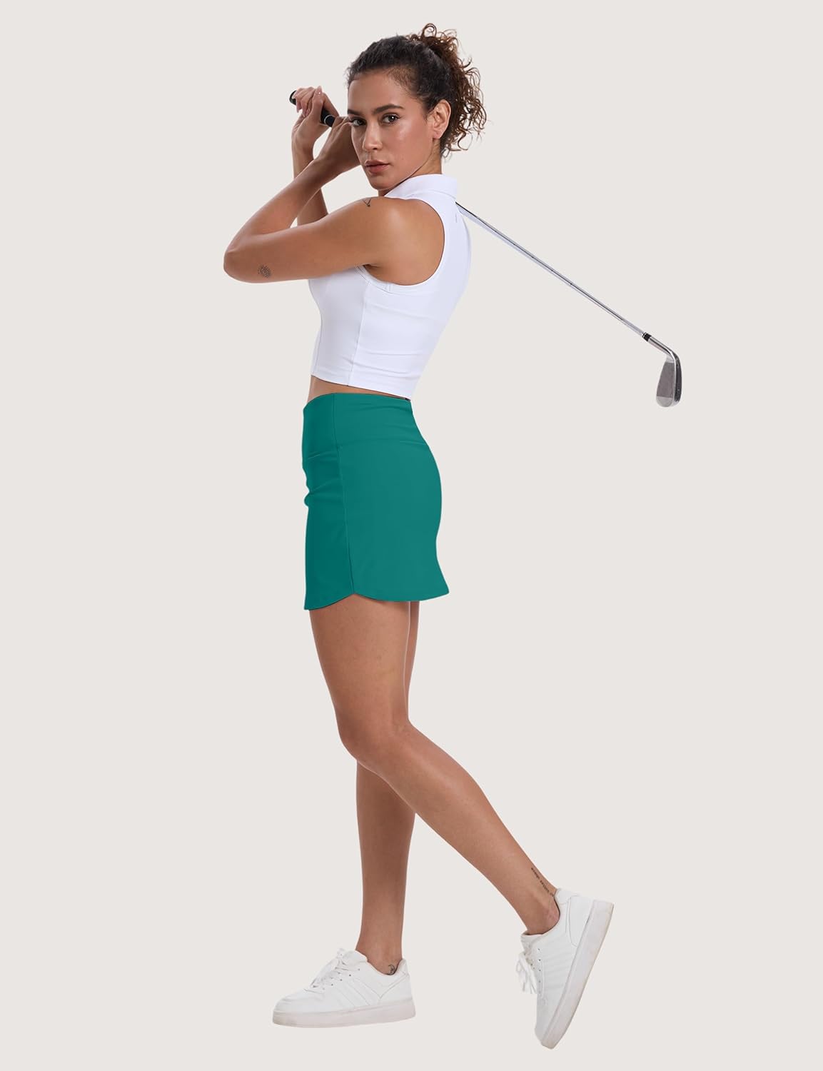 Thumbnail 5 de CHALLMOTI Women's Golf Skirt Tennis Skorts: High-Waisted, Built-In Shorts with Deep Pockets