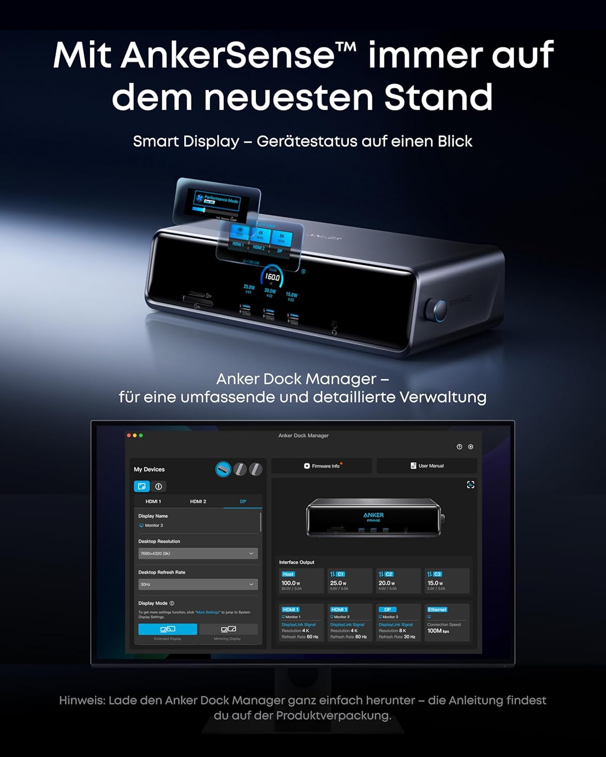 Thumbnail 5 de Anker Prime Docking Station 140W für Triple-Display