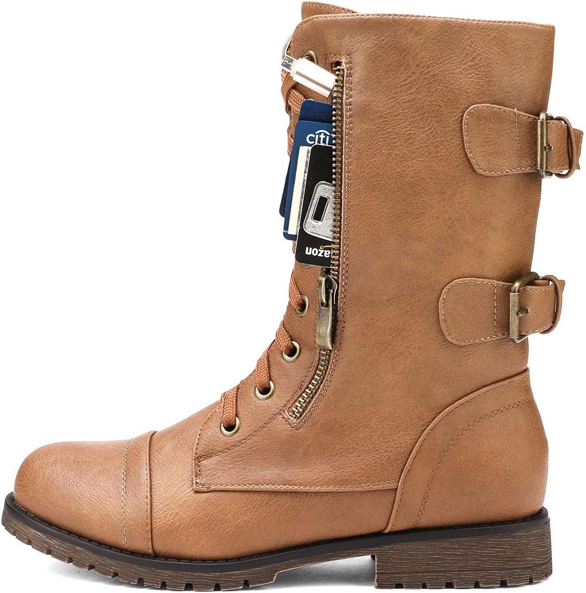 Detalle de DREAM PAIRS Mid-Calf Combat Boots