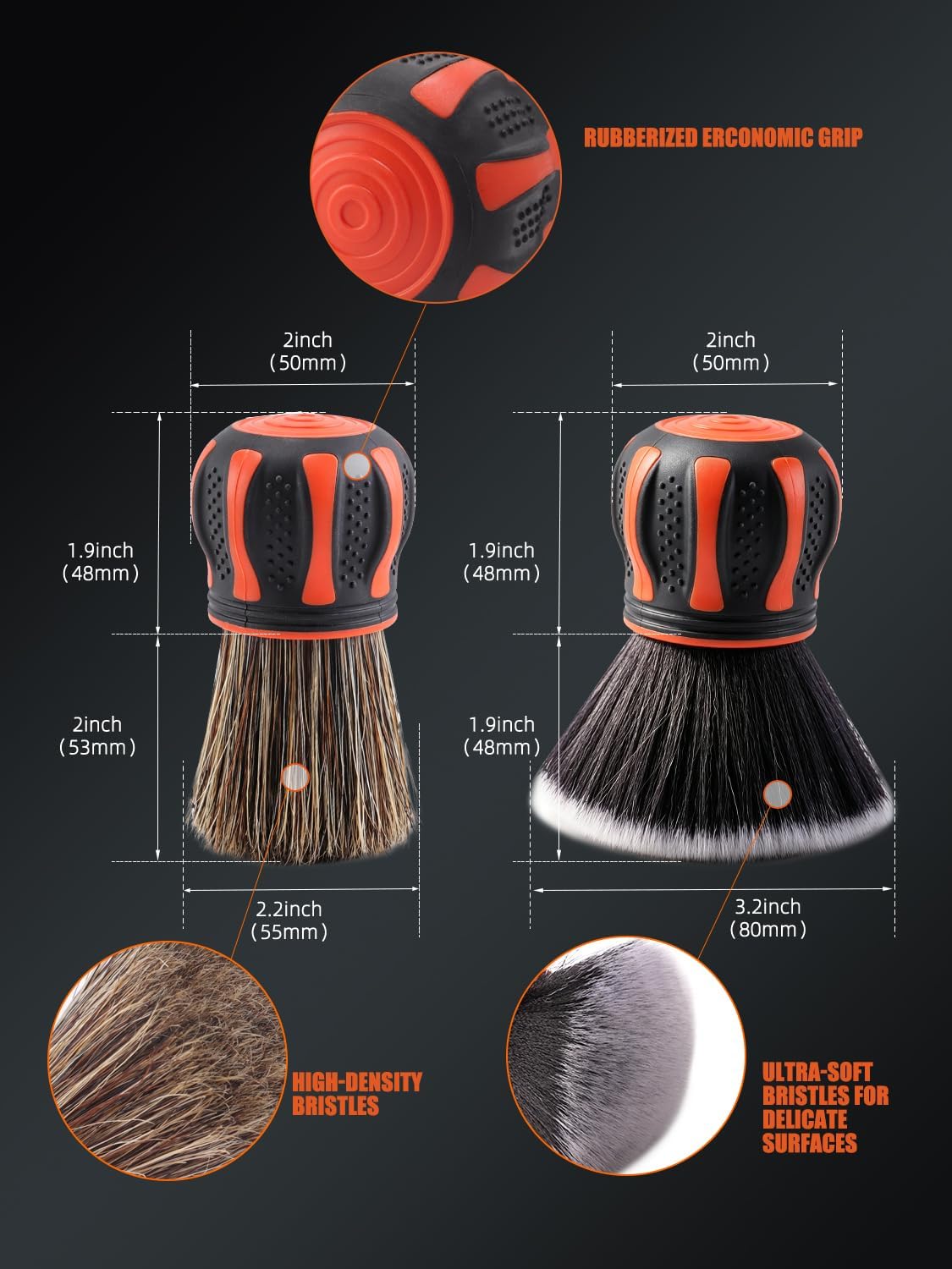 Detalle 2 de SPTA Car Detailing Brush Set, 2-Piece