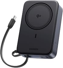 Detalle de UGREEN Zapix Qi2 15W 20000mAh Power Bank