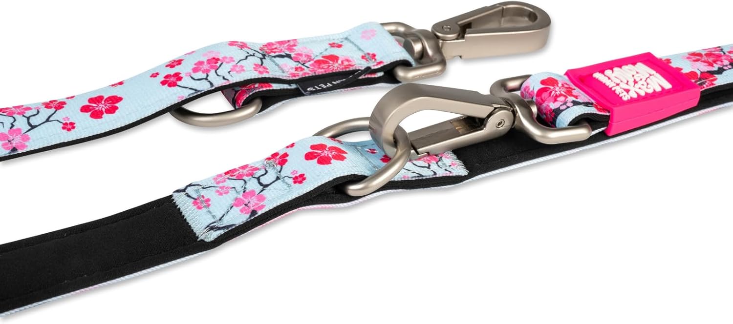 Thumbnail 1 de Max & Molly Multifunktions-Hundeleine 2 m mit 2 Karabinern (Cherry Bloom/XS) – gepolstert, sicher & flexibel