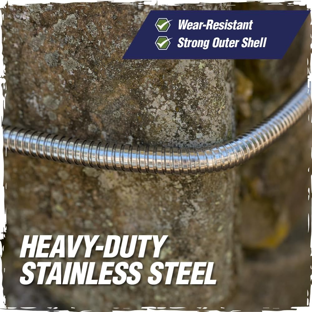 Detalle 2 de RUGGED RHINO Metal Garden Hose, 25 ft