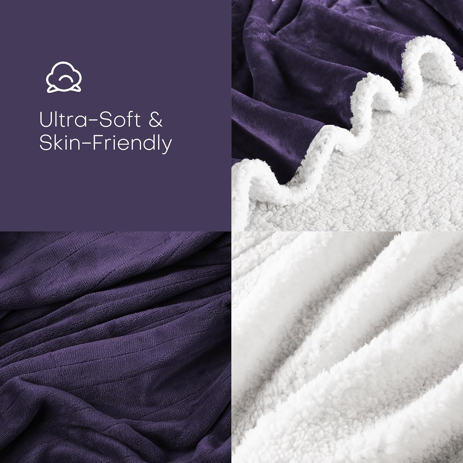Detalle 2 de Electric Heated Blanket Full Size 72"x84" 6-Heat Settings