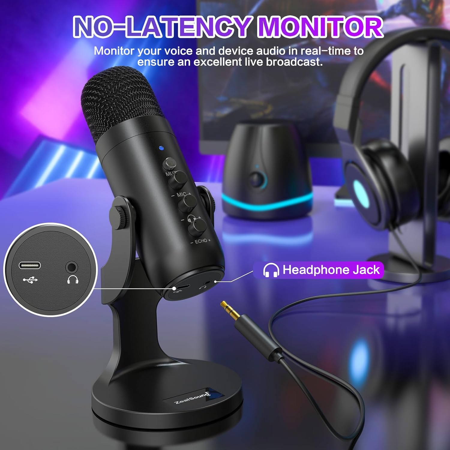 Thumbnail 4 de ZealSound K66 USB Podcast Microphone